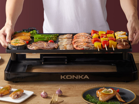 你的多功能移动厨房 康佳家用电烧烤炉KEG-W190A